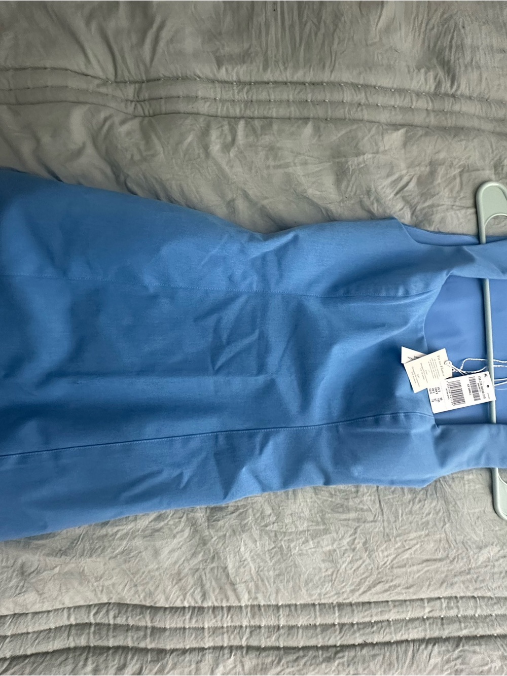 Abercrombie & Fitch Light Blue Square Neck Sheath Dress - Picture 2 of 7